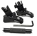 Dagger Defense -Combat Vet Owned Company- 45 Degree BUIS W/Sight Adjustment Tool, flip up Spring Loaded Back up Sights