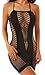 ADOREJOY Womens Lingerie Bodysuit Chemise Teddy Naughty Babydoll Nighty(Black,2XL)