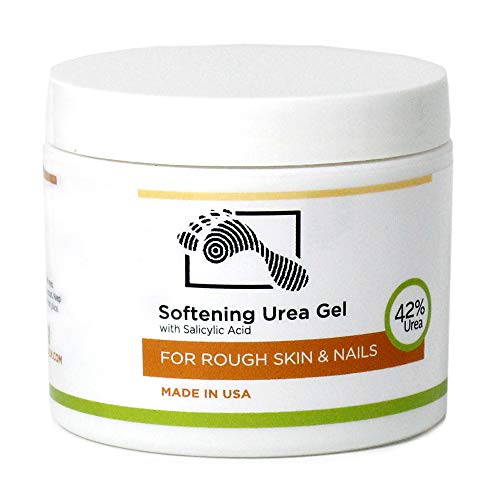 Maximum Strength 42% Urea Foot Gel for Callus Cracked Rough Dry Skin, Softens Thick Painful Nails Discoloration with Salicylic and Hyaluronic Acid (1 Jar)