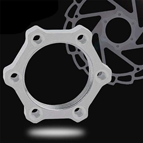 YouCY 2 Pcs Bicycle Free Wheel Hubs Disc Brake Rotor Disc 6 Bolt Bicycle Freewheel Threaded Hubs Disk Bike Disc Brake Rotor Flange Adapter,44MM