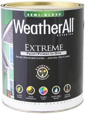 EasyCare WAESGT-QT Platinum WeatherAll Exterior House Paint & Primer, Tint Base Semi-Gloss Acrylic, 1 Qt. - Quantity 4