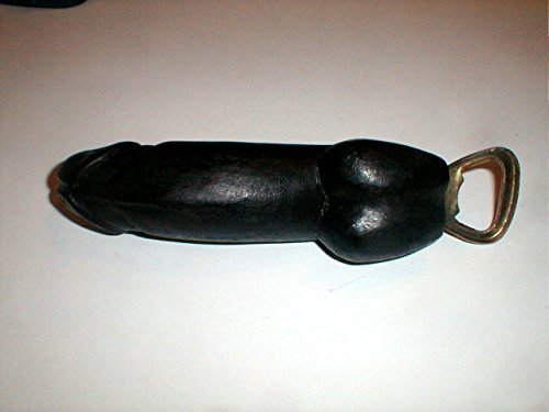 Penis Bottle opener Black color small 6" long size BBC