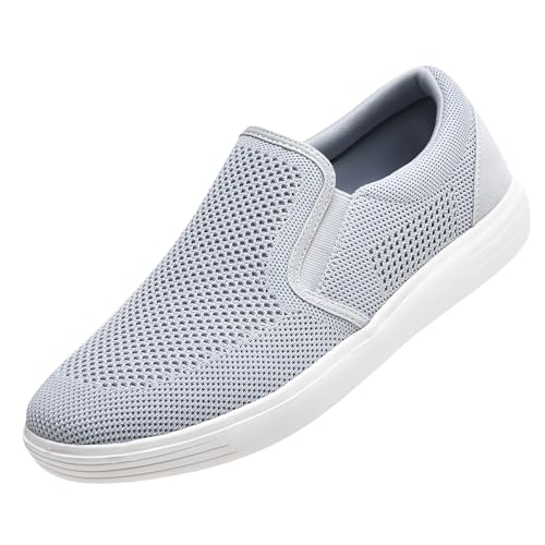 konhill Men Casual Breathable Comfortable Mesh Walking Shoes Dress Sneaker Loafers Slip On Shoes Trainers