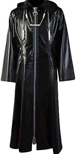 Obtai Halloween Role Play Game Roxas Long PU Jacket Cosplay Costume Full Set Suit