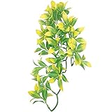 SLSON Reptile Plants Hanging Terrarium Plants with Suction Cup for Bearded Dragons,Lizards,Geckos,Snake Pets and Hermit Crab Tank Habitat Decorations,Small Size,12 inch