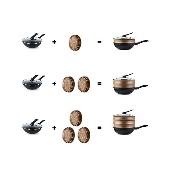 Haufson-30cm-Die-Cast-Wok-with-Steamer-Induction-Cookware-Natural-PFOA-Free-Non-Stick-Stir-Fry-Pan-Black Haufson 30cm Die cast Wok with Standable Lid | Works with All Major Hobs | Natural PFOA Free Non-Stick Stirfry Pan…