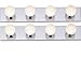 Four Light Vanity Strip, Polished Chrome, 24-Inch, (2 Fixtures)