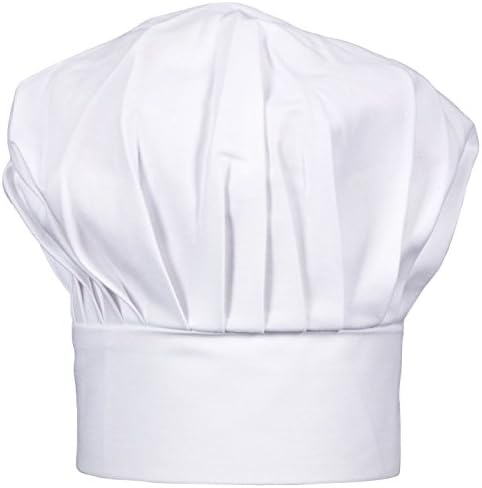 Modern Adjustable Poly Cotton Kitchen Ware Cooking White Chef Hat, Best Chefs Choice.