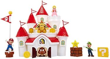 super mario mushroom kingdom castle playset