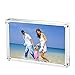 AMEITECH Acrylic Photo Frames,3.5x5'' Double Sided Magnetic Picture Frame, Desktop Frameless Postcard Display