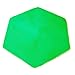 WESTLINK Hexagon Rug Pad Mat ​for Kids Playhouse Play Tent Soft Coral (Green)