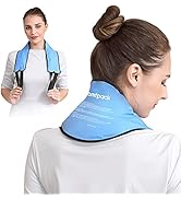 Comfpack Neck Ice Pack Shoulder Gel Ice Pack Reusable Hot Cold Therapy Ice Wrap for Neck Pain, Ce...