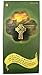 SINGER Gold Toned Base Celtic Cross with Green Accent Center Lapel Pin, 1 Inch
