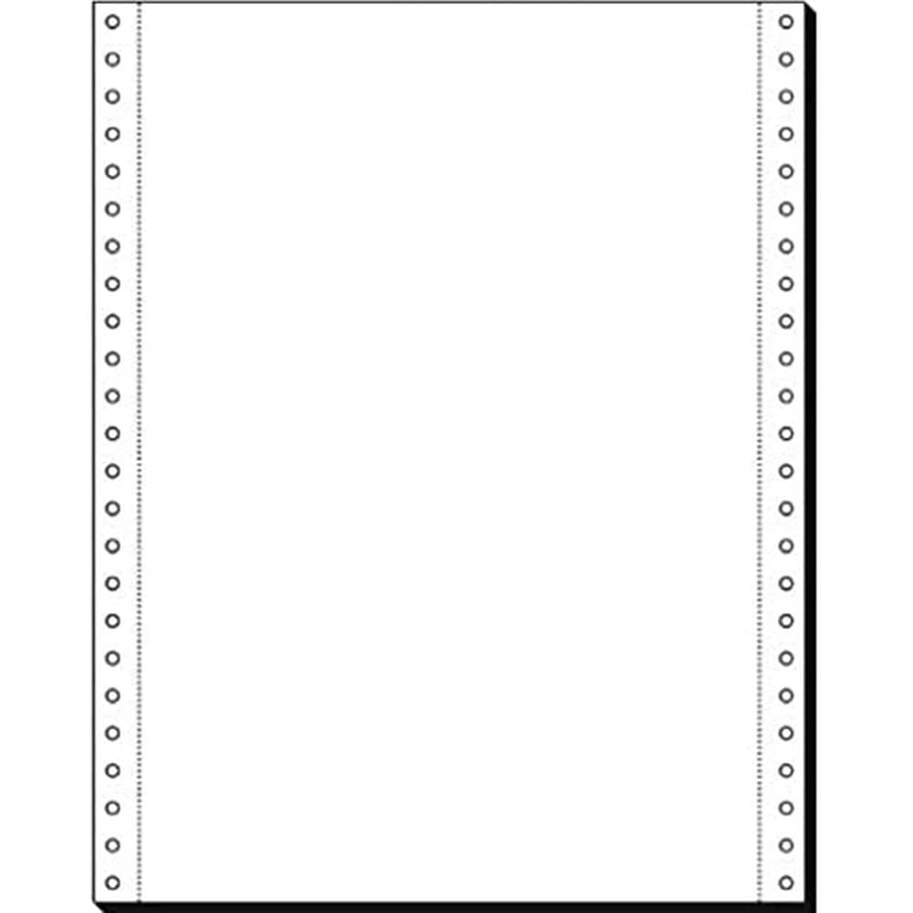 SIGEL 12237 Listing Paper, 12" x 240 mm, microperforated, 1-part, 70 gsm, blank, 2000 sheets
