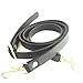 Lam Gallery Split Leather Purse Strap Replacement Black Wide 5/8