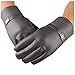 Monoche Touch Screen Running Gloves 100% Leather for Men Waterproof Outdoor Indoor Sports Cycling Driving Riding (Dark Gray)thumb 2