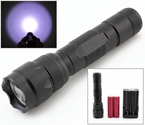 TGLOE (TM)- Amazing XML T6 1600LM LED Flashlight NG4158 With 2* Red 18650 Battery, 1* Battery Charger.