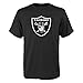 Outerstuff NFL Oakland Raiders Boys Toddler Primary Logo Short Sleeve Tee, Black, 2T