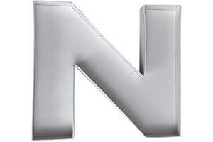 MANOCZY 10" N or Z Shaped Cardboard Letter Mache Chocolate Sweets Candy Container Box (White,N)