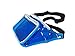 Fanny Pack, Clear Design, Transparent Blue Waist Bag, For Women Men Kids (Blue Clear)