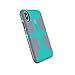 Speck Products CandyShell Grip Cell Phone Case for iPhone XS/iPhone X - Caribbean Blue/Bubblegum Pink