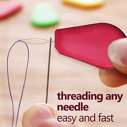 image for UA Crafts 20 Pcs Plastic Needle Threader - Wire Loop DIY Stitch Insert