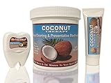 BEST DEAL!- 3 Piece Oil Pulling Coconut Therapy Kit:Coconut Oil Mouthwash,Coconut Floss&(#1 Best Tasting)Natural Coconut Oil Toothpaste!See our 4oz tthpste &Travel kit, SEE OUR NEW ORGANIC CHAPSTICK!