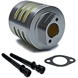 FLMLF Aluminum Air Filter Set for 1/5 RC Hpi Baja Rovan King Motor 5B 5T 5SC FG GoPed (Silver-Aluminum) TOP Speed RC World