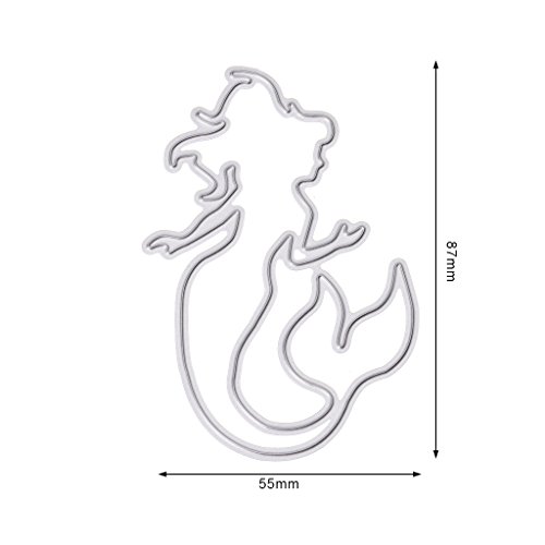 DIY Metal Mermaid Cutting Dies Stencils Scrapbooking Album Embossing Paper Craft