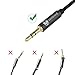 AUX Cable, Copper Shell, Hi-Fi Sound Quality by Wanshine 3.5mm Male to Male Audio Cable, Auxiliary Cable, Aux Cord - 3.3FT / 1M, Black