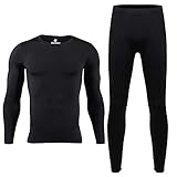 HEROBIKER Men Thermal Underwear Set Winter Skiing Warm Top & Bottom Thermal Long Johns