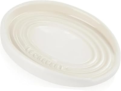 Le Creuset Stoneware Spoon Rest Meringue 71507157160099 Durable Enamel