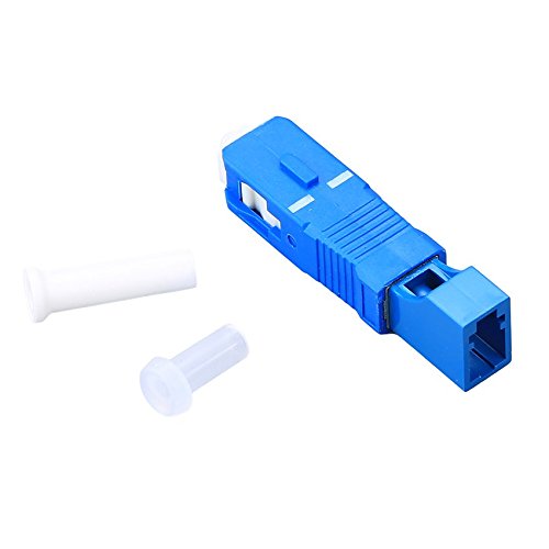 FTTH Optical Equipment Tool LC Female to SC Male Hybrid Flange Singlemode 9/125 SM Optical Fiber Adapter Connector for Digital Communication