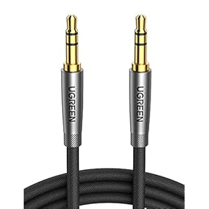 UGRREN Audio Kabel 3.5 mm Male to Male Aux Kabel Nylon Jack Kabel Compatibel met Oortelefoon Auto Luidspreker TV PC…
