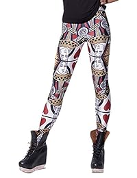 abyelike cintura alta para dama Sexy geométrico Digital Galaxy Impreso Stretch Leggings pantalones