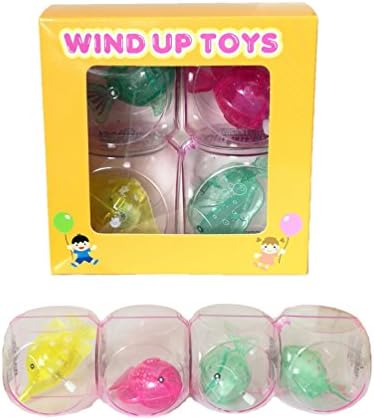 ZaverToys 4 Pieces Swimming Fishes Bath Wind-up Toys For Kids
