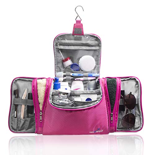 TRAVANDO XXL Toiletry Bag for Women"MAXI" with Hanging Hook - Large Wash Bag - Many Pockets - Travel Set, Travel Toiletry Kit Cosmetics Makeup Big Toilet Organizer Suitcase Luggage 2 TRAVANDO XXL Toiletry Bag for Women"MAXI" with Hanging Hook - Large Wash Bag - Many Pockets - Travel Set, Travel Toiletry Kit Cosmetics Makeup Big Toilet Organizer Suitcase Luggage