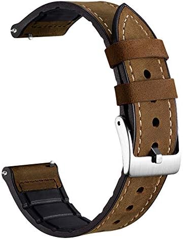 Adebena 22mm Watch Bands Quick Release Soft Silicone Rubber Watch Band Strap, Compatible for Samsung Gear S3 Frontier / S3 Classic/Ticwatch 1 Generation/Moto 360 2 2nd /Pebble Time Watch