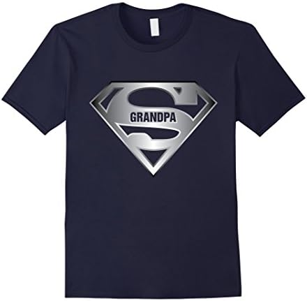 Men's Super Grandpa Funny Superhero Grandfather Gift fathers day 3XL Navy