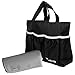 kilofly Diaper Bag Insert Organizer, Multiple Pockets, Black