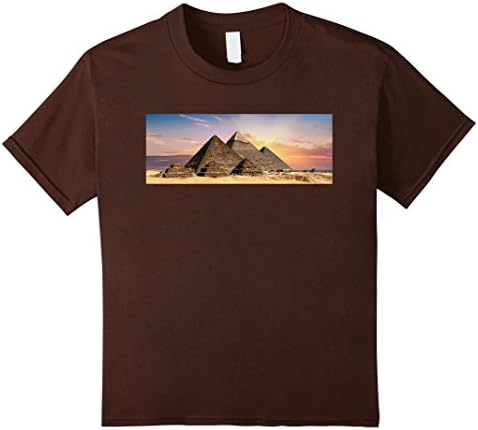 Kids Egyptian, Egypt, Pyramids, T Shirt 12 Brown