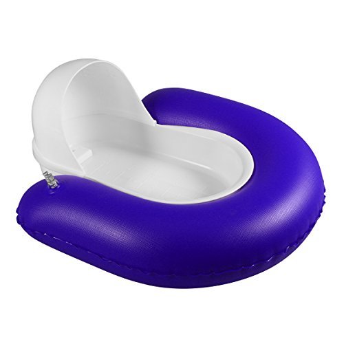 ROSENICE Comfortable Inflatable Bedpan Urinal Prevent Bedsore Decubitus Seat Cushions for Bedridden People (Blue)