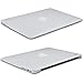 MacBook Air 13-inch Case, iXCC ® Smooth Finish Soft-Touch Plastic Hard Shell Case Cover [2 in 1] with Keyboard Skin [ Models: A1466 / A1369 ] - Clear