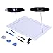 HDE White iPad 2 Digitizer Touch Screen Replacement Parts w/ 7 Piece Tool Kit and Adhesive Tape