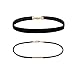 BodyJ4You 6PC Choker Necklace Set Skinny Black Brown Bow Velvet Adjustable Women Teen Girl
