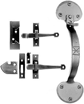 Smooth Iron Entry Size Bean Rim Latch Set