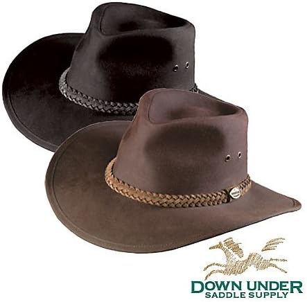 Down Under Australian Oilskin Hat Black Large