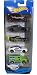 Hot Wheels, 2014 HW City, Police Pursuit 5-Pack [4 Cars and an Armored Truck]