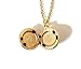 Dearest Mine Gold-tone Secret Message Ball Locket Necklace
