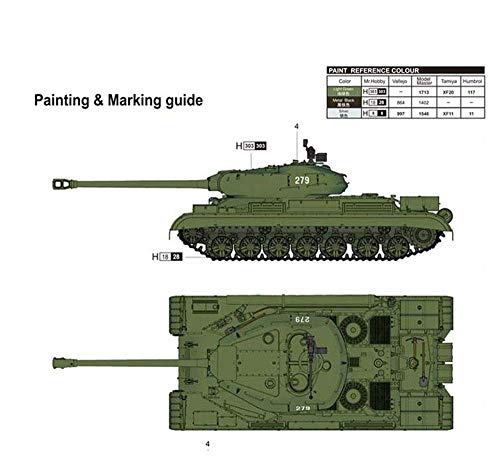XHH Panzer-Militär-Panzer-Puzzle-Modellbausätze, sowjetisches schweres Panzer-Puzzle-Modell is-4 im Maßstab 1:35… – Bild 5